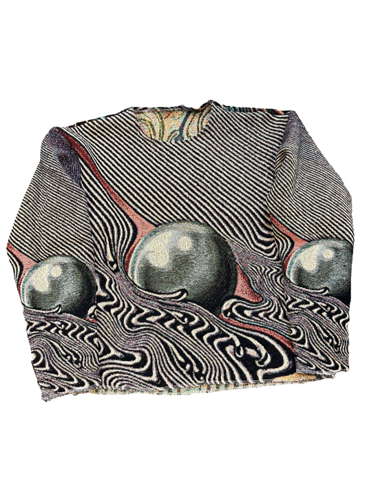 Tame Impala woven tapestry crewneck