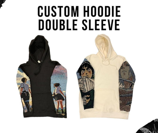 Custom Double sleeve tapestry Hoodie